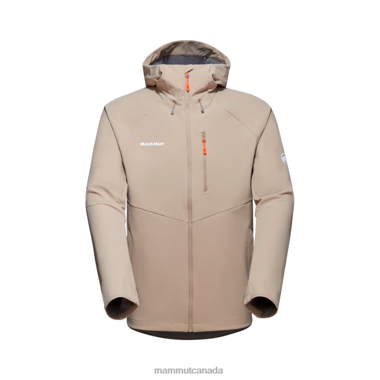 Ultimate Comfort SO Hooded Jacket Men Mammut DT2RP729 Clothing Savannah